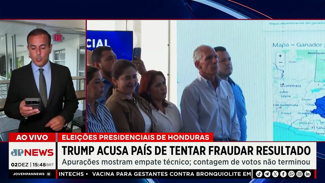 Donald Trump acusa Honduras de tentar fraudar resultado das eleições presidenciais | TEMPO REAL