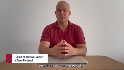 Fernando Jubero habló por primera vez después de retornar a Cerro Porteño