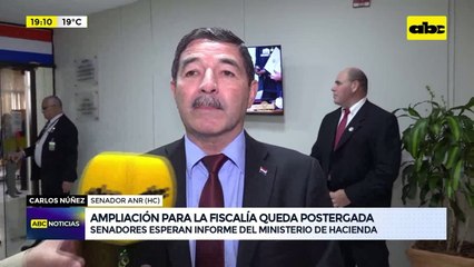Video: Ampliación para la Fiscalía queda postergada