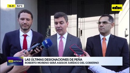 Video: las últimas designaciones de Santiago Peña