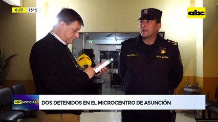 Video: Dos detenidos en el microcentro de Asunción