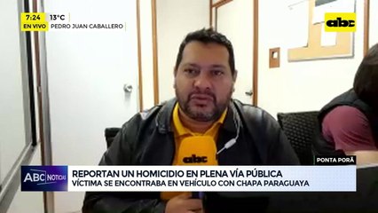 Video: Reportan un homicidio en plena vía pública
