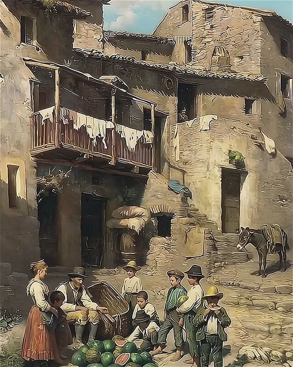 Francisco Berchamini - The watermelon seller