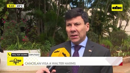 Video: EE.UU cancela visa a Walter Harms