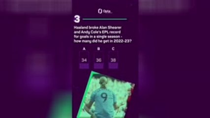 Erling Haaland hits 100 EPL goals - take the quiz