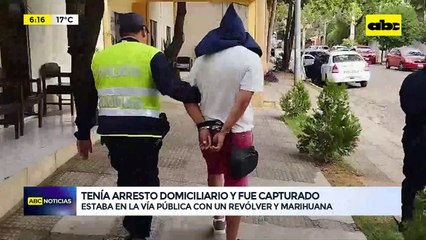 Video: Tenía arresto domiciliario y fue capturado