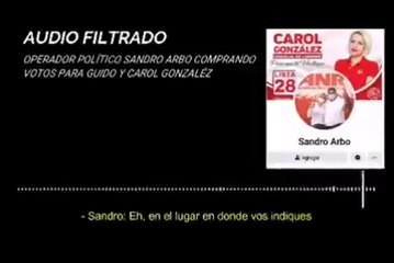 Supuesto Operador Del Diputado Orlando Arevalo Y Carolina González, Ofreciendo Dinero A Cambio De Votos.