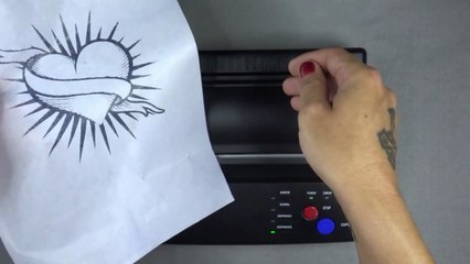 Como Hacer Plantillas o Estenciles De Tatuaje Ilimitados En Una Copiadora Termica Facil y Rapido