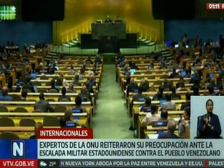 Especialistas de la ONU han levantado la voz ante amenazas estadounidenses contra Venezuela