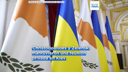 Zelenski: "La Presidencia chipriota puede ser crucial para abrir grupos de trabajo para Ucrania"