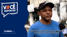 Comerciante Robinho Melo alerta para bueiros entupidos no bairro Parque Verde