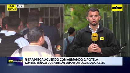 Video: Riera niega acuerdo con Armando J. Rotela