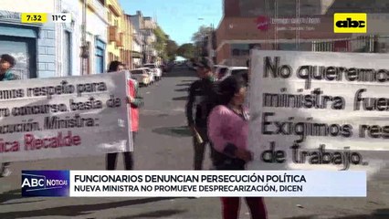 Video: funcionarios del Ministerio de Trabajo denuncian persecución política
