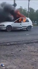 Así Prendieron Fuego A Un Auto En Remanso