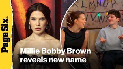 Millie Bobby Brown reveals new name, talks working with David Harbour on 'Stranger Things'