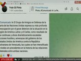 Grupo de Amigos en Defensa de la Carta de la ONU rechaza escalada de acciones hostiles contra Venezuela