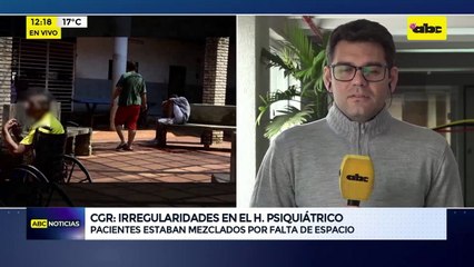 CGR: Irregularidades en el H. Psiquiátrico