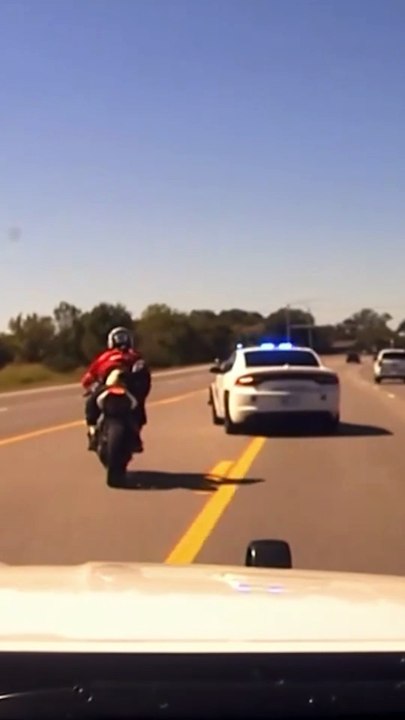 Biker Going 140 MPH Ends Chase in Explosive Head-On Crash