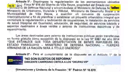 Video: dirigente campesino critica a los ‘’invasores VIP’'