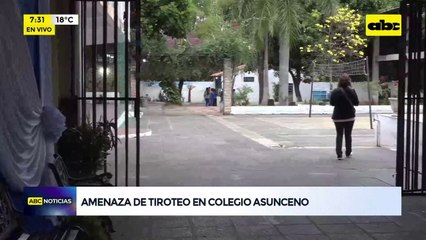 Video: Amenaza de tiroteo en colegio Asunceno