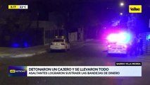 Video: Delincuentes atacaron un cajero automático en Villa Morra
