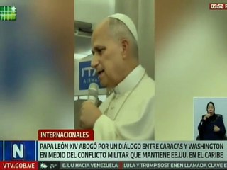 Papa León XIV aboga por el diálogo de paz entre Venezuela y EE. UU.