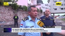Incendio en Chacarita dejó más de 20 familias afectadas