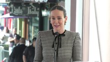 Sarah Paulson gives a speech at her Hollywood Walk Of Fame star unveiling ceremony
