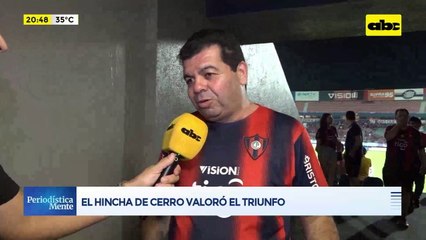 Video: el hincha de Cerro Porteño valoró el triunfo