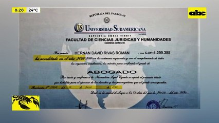 Video: Hernán Rivas juró y obtuvo diploma en el mismo día