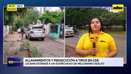 Video: allanamientos y persecución a tiros en CDE