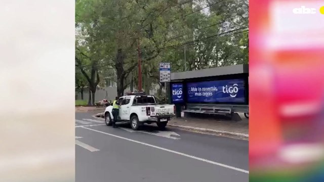 Manifestación de trabajadores de estaciones de servicios privadas frente al MIC
