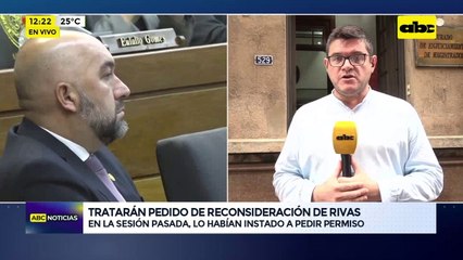 Video: tratarán pedido de reconsideración de Hernán Rivas