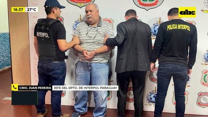 Video: cae uruguayo buscado por narcotráfico