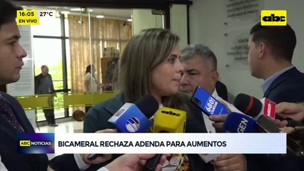 Video: Bicameral rechaza “aumentazos” para el Ejecutivo y legisladores