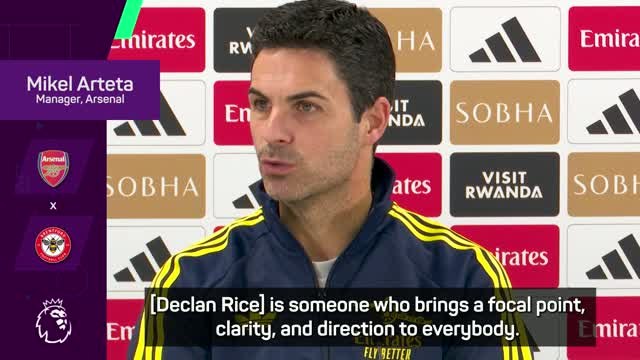 Arteta explains Rice's 'lighthouse' aura and mentality