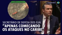 EUA está 'apenas começando' ataques a lanchas no Caribe, diz Hegseth