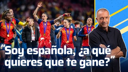 "Soy jugadora española de fútbol, ¿a qué quieres que te gane?"