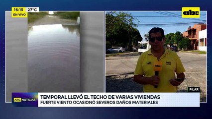 Pilar Temporal Llevó El Techo De Varias Viviendas
