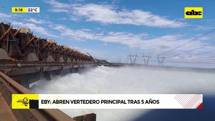 Video: Itaipú abrirá también sus compuertas