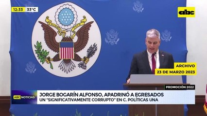 Jorge Bogarín Alfonso: “significativamente corrupto” fue nombrado padrino de promoción en la UNA