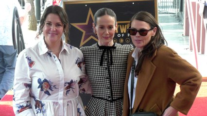 Melanie Lynskey and Clea DuVall attend Sarah Paulson's Hollywood Walk of Fame star unveiling ceremony