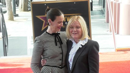 Stephanie Faracy attends Sarah Paulson's Hollywood Walk of Fame star unveiling ceremony