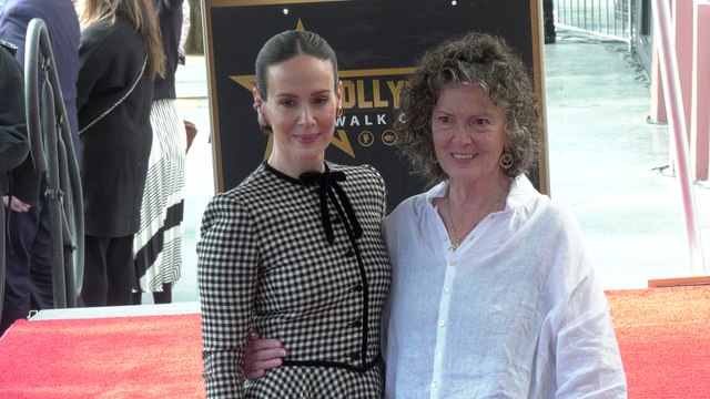 Catharine Paulson attends Sarah Paulson's Hollywood Walk of Fame star unveiling ceremony