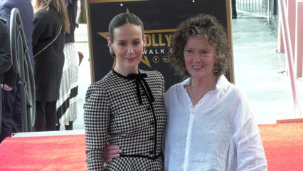 Catharine Paulson attends Sarah Paulson's Hollywood Walk of Fame star unveiling ceremony