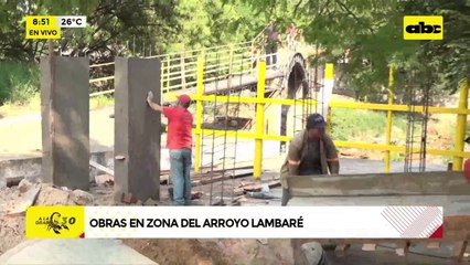 Video: obras en zona del arroyo Lambaré