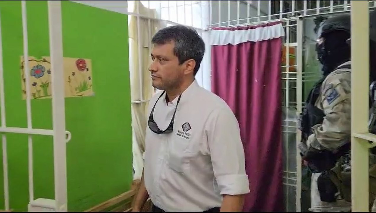 Allanamiento de la celda de Carmen Villalba