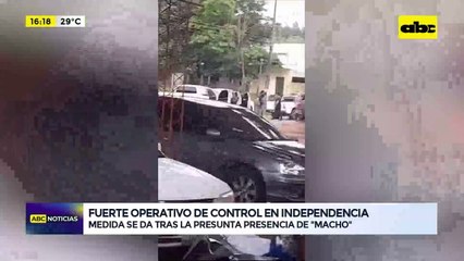Video: fuerte operativo de control en Independencia