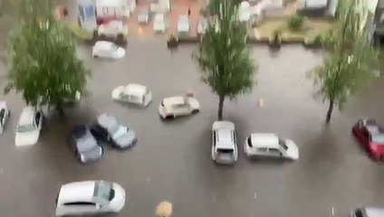 Caos en Montevideo tras temporal