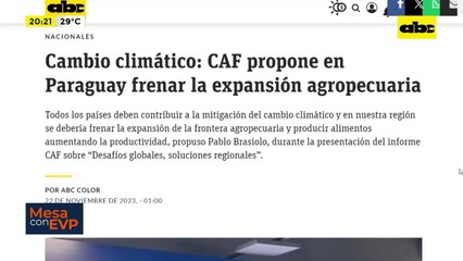 Video: CAF propone en Paraguay frenar la expansión agropecuaria